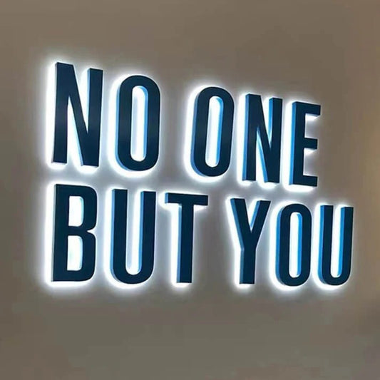 Lobby Signs BackLit Signage Office Signs Metal Signs Custom 3D Logo Business Name Signs Wall Logo Illuminated Channel Letters Manufacturer